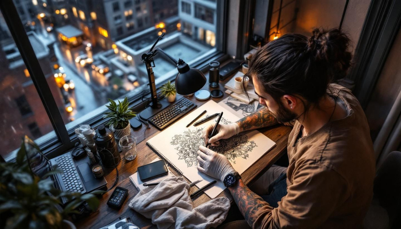Évolution de l'apprentissage du tatouage grâce aux cours en ligne